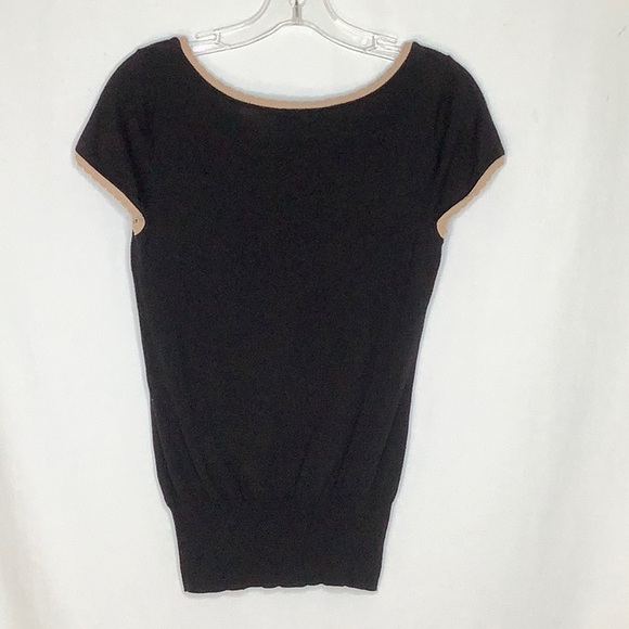 H&M Knit Blouse With Scalloped Trim And Bow Size S - Picture 11 of 12